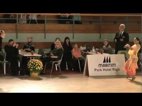 00234 Latvia Open 2012 Youth Latin Final Jive - Nikolay Chernov & Evgenia Florinskaya