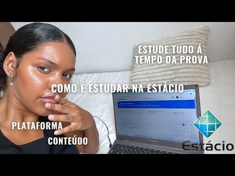 What it's like to study at Estacio EAD | Platform, subjects and time management #faculdadeead #co...