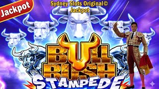 🏆Bullrush Stampedededed🐂 Huge Pokies Session Massive Win Slots Minor mini Major grand #jackpot 
