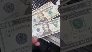 *𝗙𝗔𝗞𝗘 $𝟮𝟬 𝗕𝗜𝗟𝗟*  The first bill that i flip is fake!