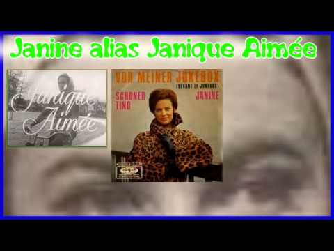 ORTF JANIQUE AIMEE chante en allemand ( Devant le juke box ) 1966