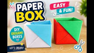 Easy Paper Box Tutorial | DIY Origami Box Step by Step|Simple Origami Craft