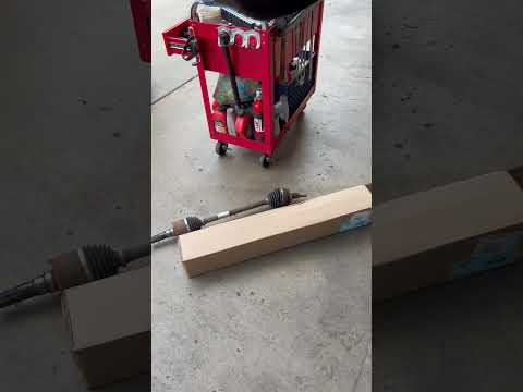 Replacing a rear axle on a mustang