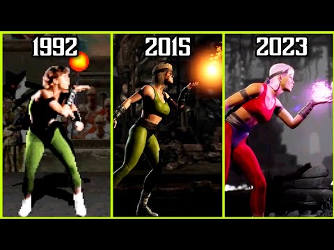 Sonya's Flying Kiss Evolution in Mortal Kombat Game (1992 to 2023) | MK2/MK9/MK10/MKX/MK11/MK1