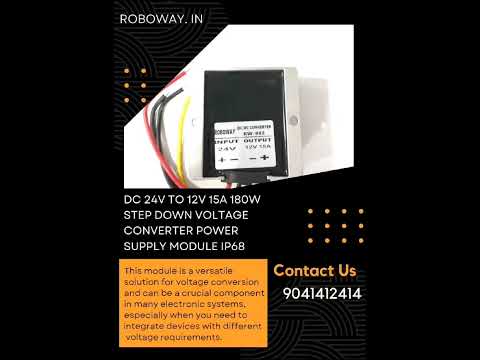 DC 24V TO 12V 15A 180W Step Down Voltage Converter Power Supply Module IP68