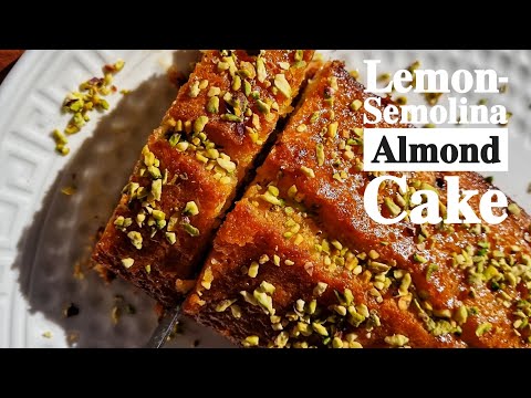 𝐋𝐞𝐦𝐨𝐧-𝐒𝐞𝐦𝐨𝐥𝐢𝐧𝐚 𝐀𝐥𝐦𝐨𝐧𝐝 𝐂𝐚𝐤𝐞 Recipe 🍋         torta al limone con mandorle e semolino