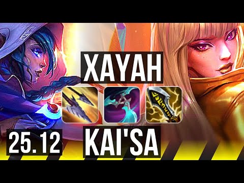 XAYAH & Elise vs KAI'SA & Rakan (ADC) | 64k DMG, Comeback, Legendary | KR Master | 25.12