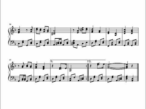 【UBK9090】ソ連軍歌ラドガの歌  Песня о Ладоге / Song about Lake Ladoga  楽譜動画【Piano score】