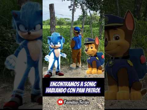 Encontramos a sonic hablando con paw patrol 😱😱😱