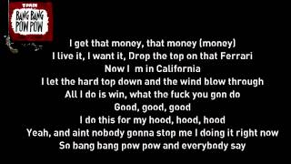 T-pain Feat Lil Wayne - Bang Bang Pow Pow Lyrics