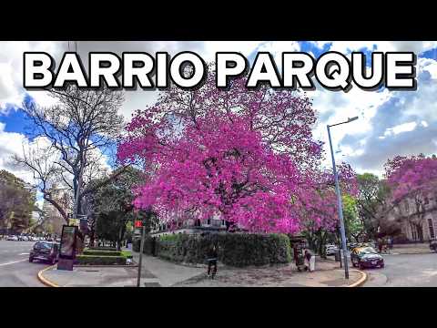 【4K】El Barrio de los FAMOSOS y MILLONARIOS - BARRIO PARQUE, Buenos Aires | Palermo Chico