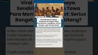 Menkeu Purbaya Sendirian di Tengah Tawa Para Menteri, Warganet: Serius Banget Lagi Hitung Utang