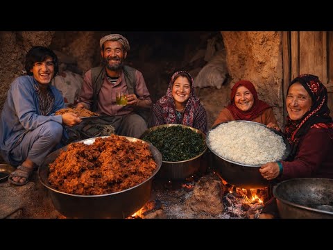 How cave dwellers lived and their specific foods