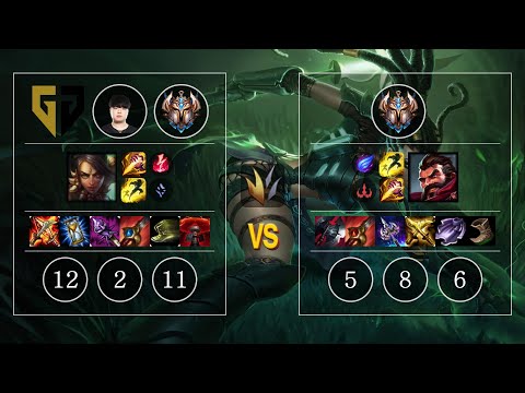 GEN Clid Nidalee vs Graves Jungle - KR Challenger Patch 10.11
