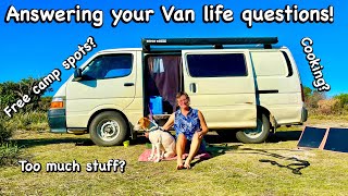 Solo female van life Australia Q&A