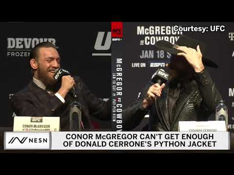 Conor McGregor Can't Get Enough Of Donald Cerrone's Python Coat