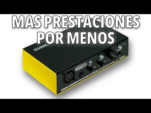 Vídeo relacionado con SONICAKE Interfaz de audio Preamplificador analógico profesional de dos canales con rango dinámico y rendimiento de distorsión Modelado digital Efectos DSP Sonic Cube II