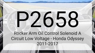 OBD Code p2658 Guide to Repair