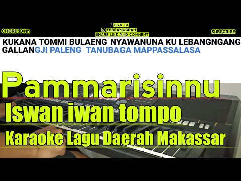 Pammarisinnu - Iswan iwan tompo Karaoke Lagu Pop Makassar