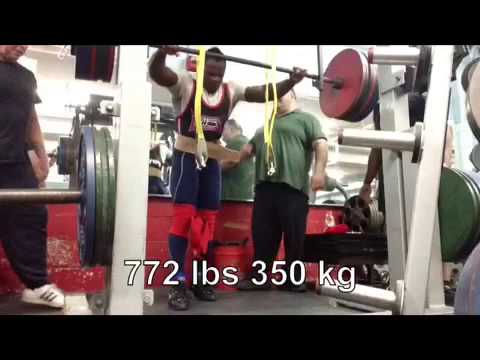 Kevin OAK 772 Lb (350 kg) Raw Squat