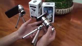12X Zoom Phone Telephoto Camera Lens with Case Cover Kit Tripod for iPhone Samsung
