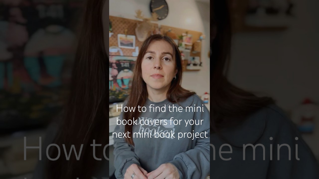HOW-TO find the covers for mini books ✨ link in bio to my website! #booktube #minibooks #miniatures