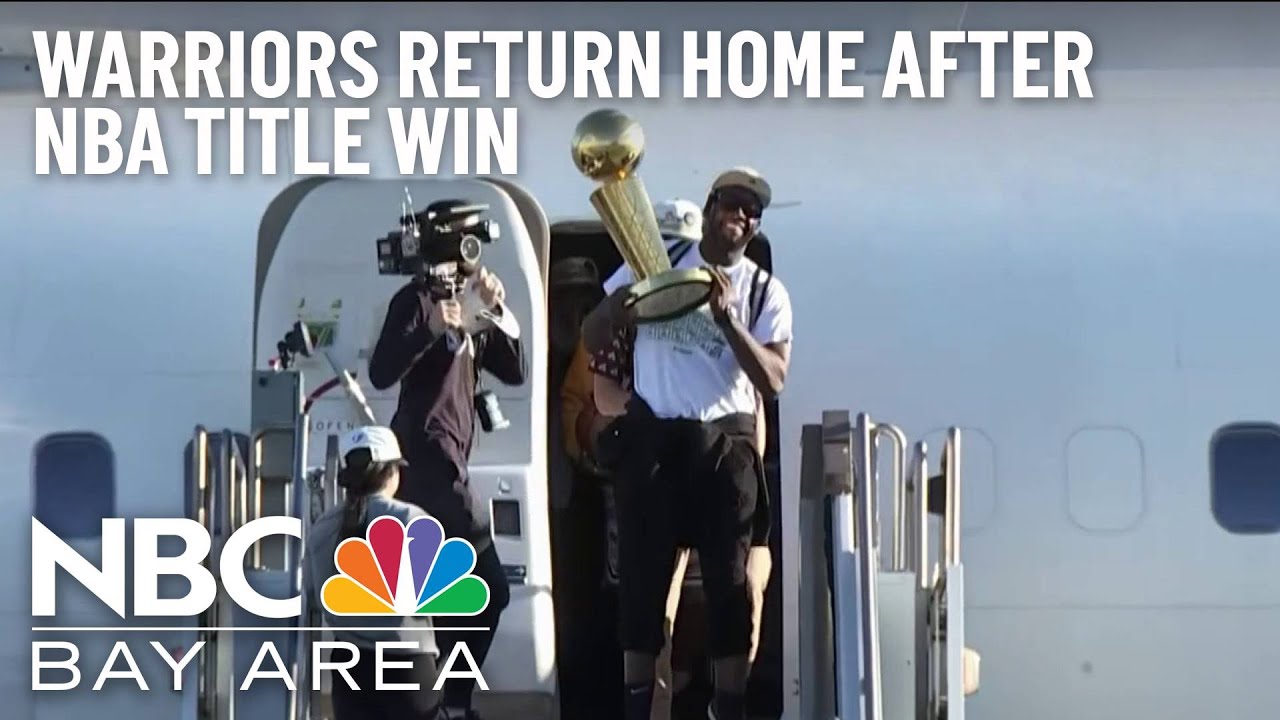 Warriors Return Home With Larry O'Brien Championship Trophy in Hand