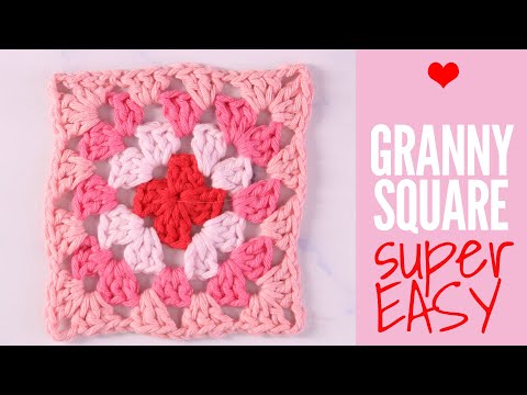 How to Crochet a Granny Square - EASY, SLOW, BEGINNERS