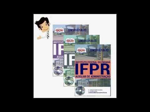 Apostilas Concurso IFPR 2016 - Cargos Nível Fundamental e Médio