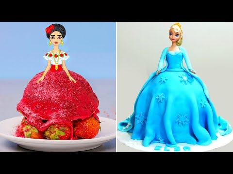 Beautiful Tsunami Doll Cake Design | Pull Me Up Cakes | Disney Princess Cake Decorating Ideas