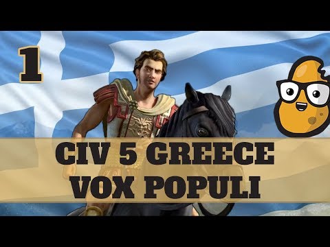 Civ 5 Vox Populi Greece Ep. 1 - Let's Play Civ 5 Greece Vox Populi Mod