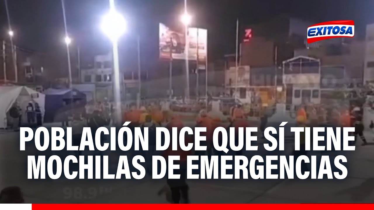 🔴🔵 Chiclayo: Población asegura tener mochilas de emergencia en casos de sismos
