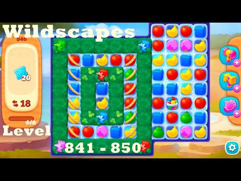 Wildscapes Level 841 - 850 HD Walkthrough | Gameplay | 3 - match game | ios | android | pc | app