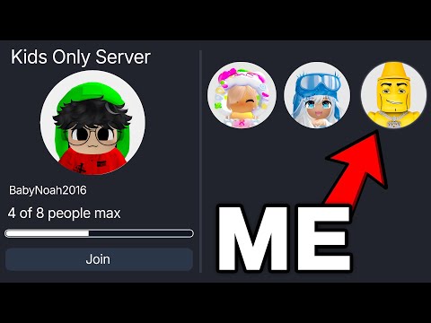 I Snuck Into KIDS ONLY SERVER in Steal A Brainrot!
