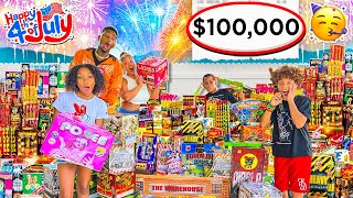TOOK MY FAMILY FIREWORK SHOPPING & WE ALMOST BOUGHT EVERYTHING OUT THE STORE!😱🧨