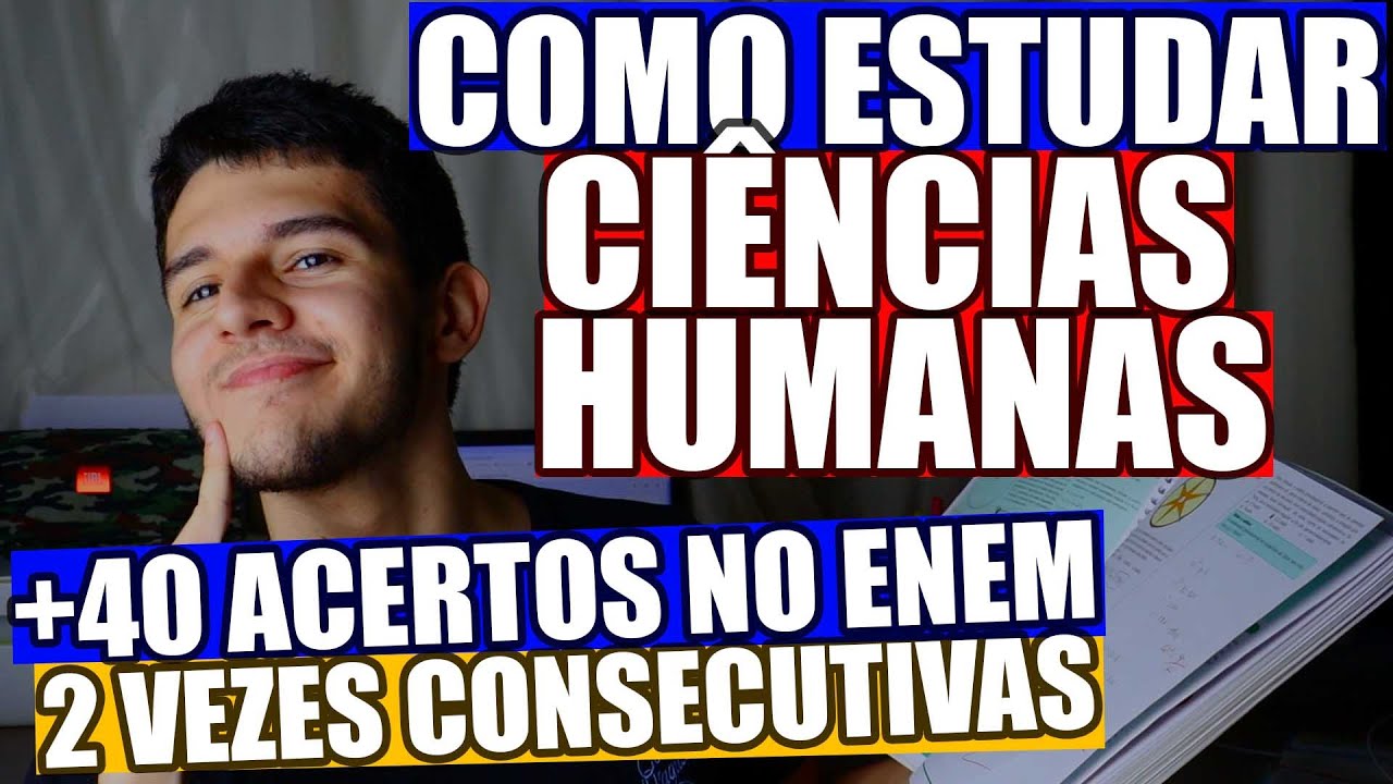 COMO ESTUDAR CIÊNCIAS HUMANAS PARA O ENEM