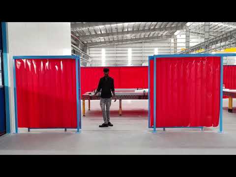 Red Welding Pvc Strip Curtains, For Industrial, Thickness: 2mm,3mm