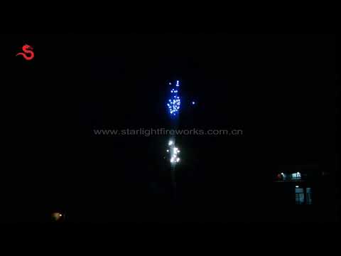 M5041 Blue dahlia white blink