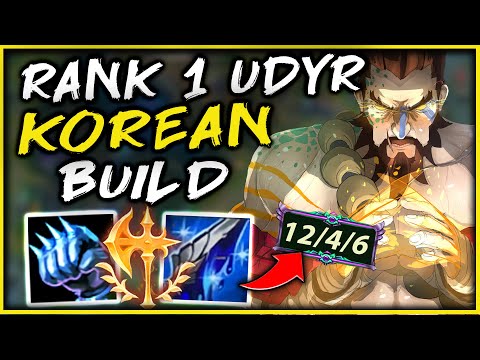 RANK 1 UDYR USES KOREAN BUILD TO HARD CARRY HIS TEAM - League of Legends