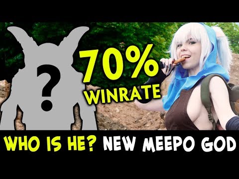 WHO IS HE? 70% winrate, RANK 70 — new Meepo GOD