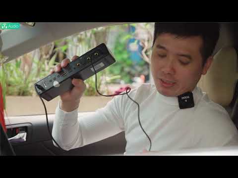 Trải nghiệm hát karaoke trên xe ô tô với bộ mic Acnos Mi30s