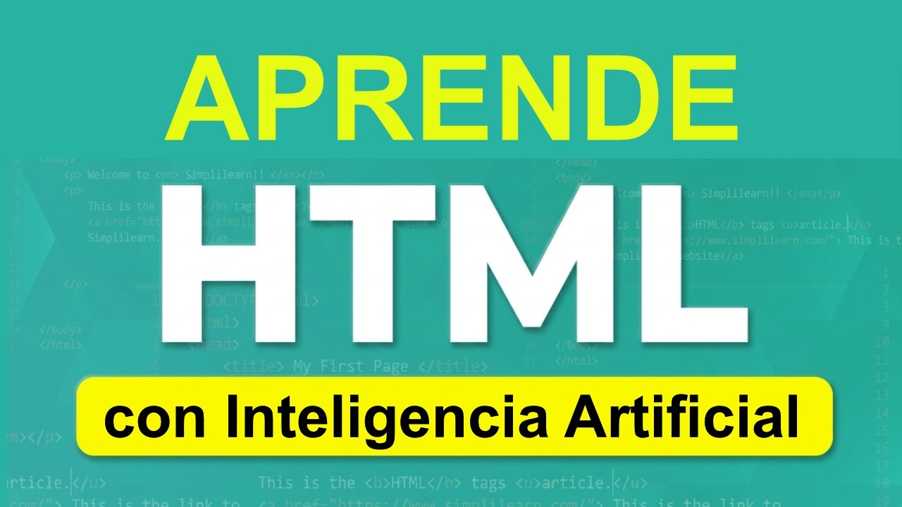 Cómo aprender HTML con Inteligencia Artificial