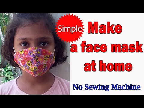 Make Fabric Face Mask at home | No Sewing Machine - YouTube