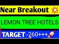 LEMONTREE HOTELS SHARE LATEST NEWS TODAY LEMONTREE HOTELS SHARE ANALYSIS LEMON TREE SHARE TARGET
