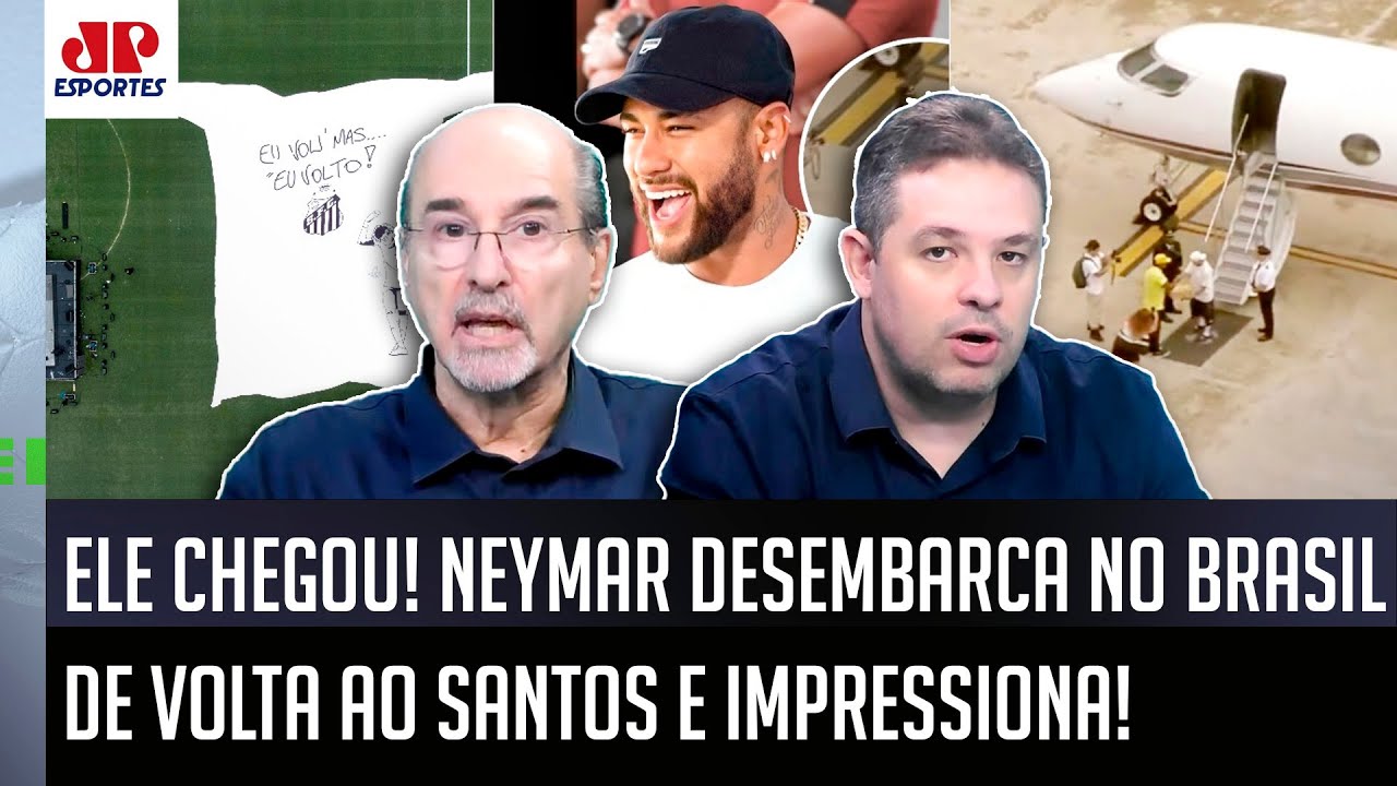 "OLHA ESSAS IMAGENS! O Neymar CHEGA ao Brasil e ao Santos como um..." FESTA NA VILA BELMIRO EXALTADA