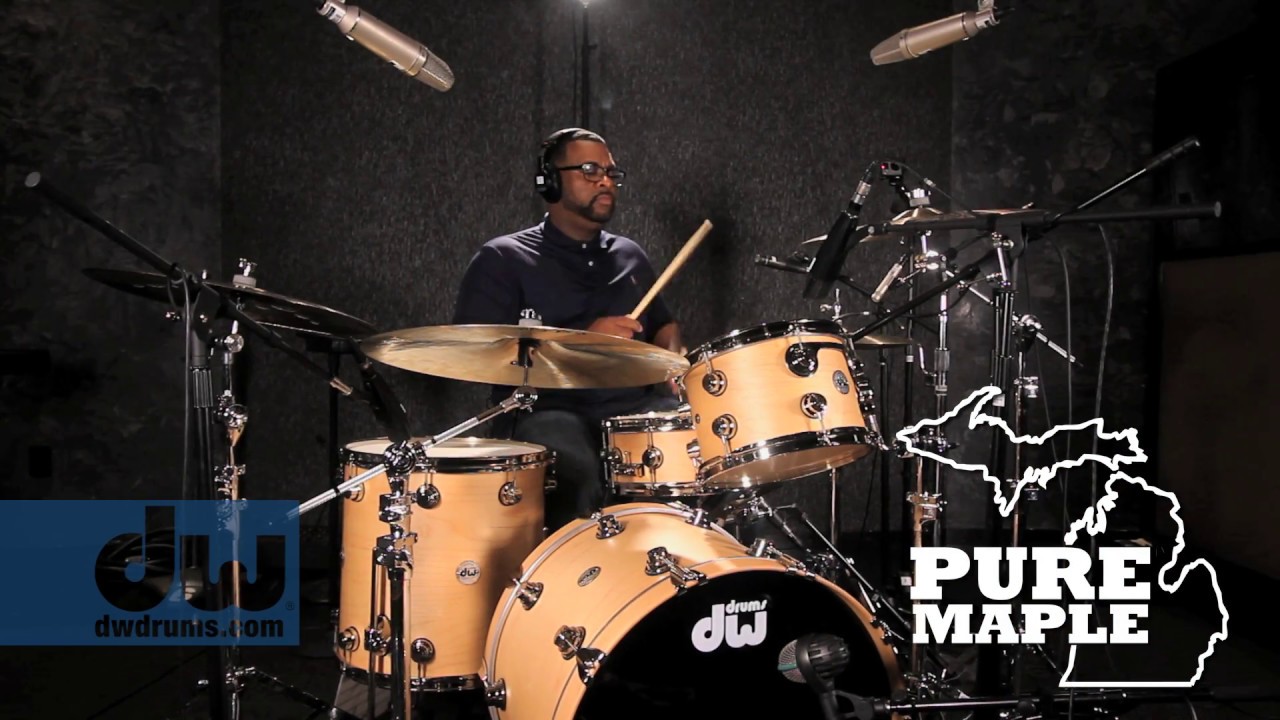 DW Collectors Series 5pc Drum Kit w/Tom Mounts - Broken Glass