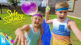 The ScareDryer is Coming! (Bunch O Balloons Battle to Save Summer) KidCity