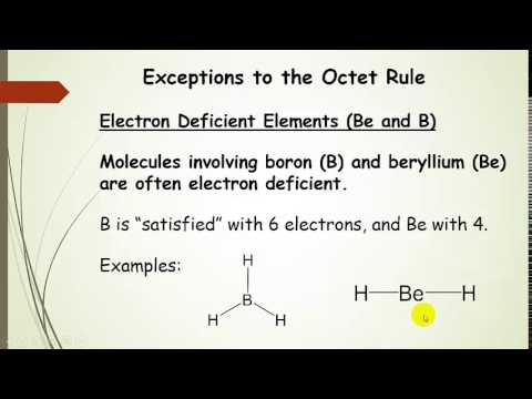 Exceptions to the Octet Rule plus examples