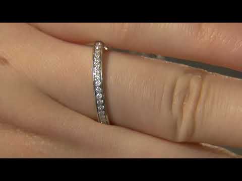 WR2017 0.25 Carat Pave Set Ladies Diamond Wedding Ring