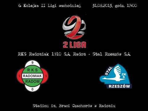 Radomiak Radom - Stal Rzeszów 1:1 skrót meczu [31/08/2013]